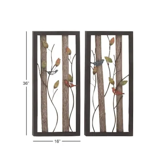 Tin Farmhouse Birds Wall D&eacute;cor Set {6}