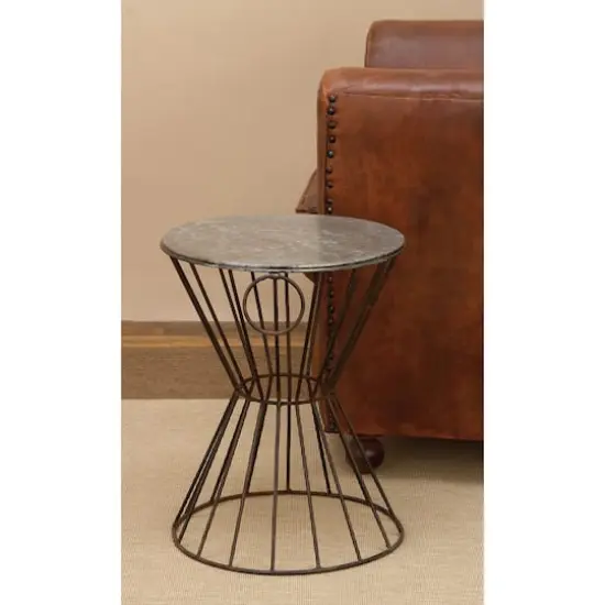 18'' Grey Iron Farmhouse Stool {4}