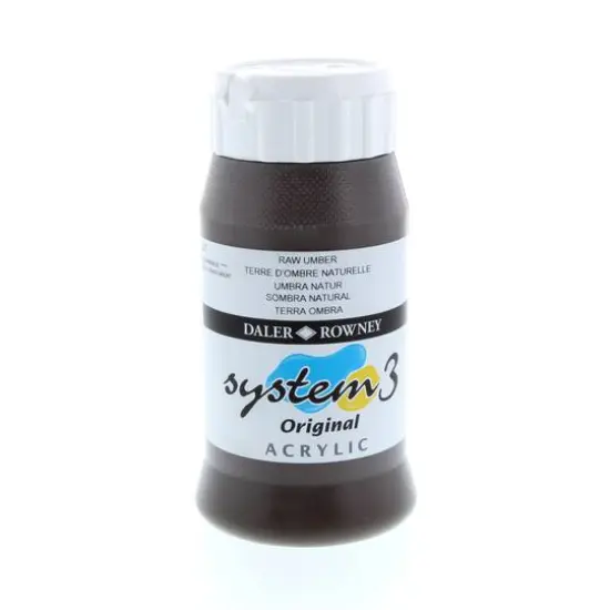 Daler-Rowney&reg; Original System 3 Acrylic, 500mL 247 Raw Umber {1}