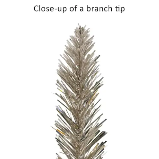 4ft. Pre-Lit Rose Gold Artificial Christmas Tree in Burlap Sac, Clear Lights {7}