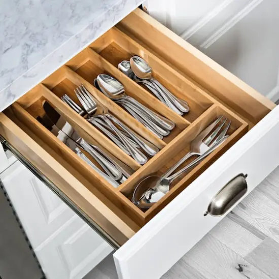 Honey Can Do Bamboo Silverware Drawer Organizer {1}