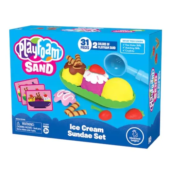 Educational Insights Playfoam Sand Ice Cream Sundae Set {5}