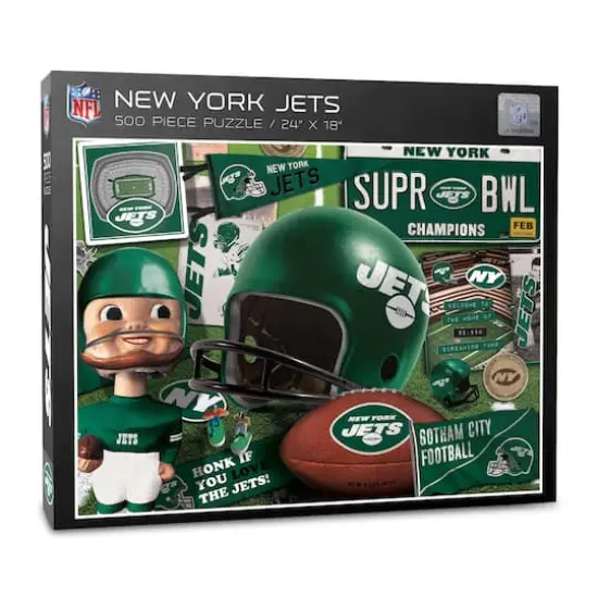 NFL Retro Series 500 Piece Puzzle New York Jets {1}