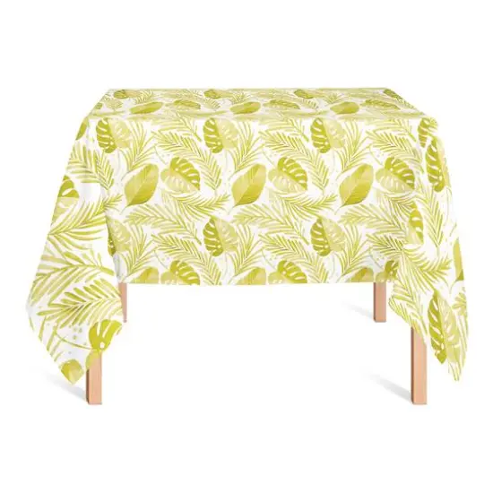 Coastal Yellow Leaves Tablecloth {3}