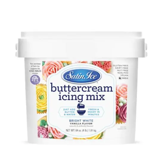 Satin Ice&reg; Vanilla Buttercream Icing Mix, 4lb. {1}