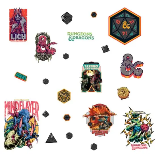 RoomMates Dungeons & Dragons Peel & Stick Wall Decals {1}