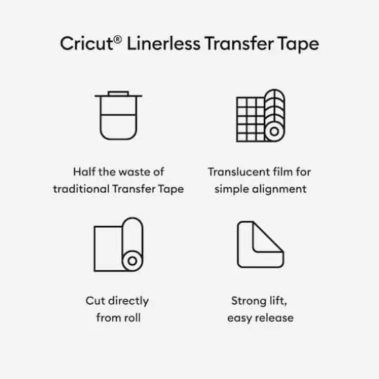 Cricut&reg; 15ft. Linerless Transfer Tape, Transparent {4}