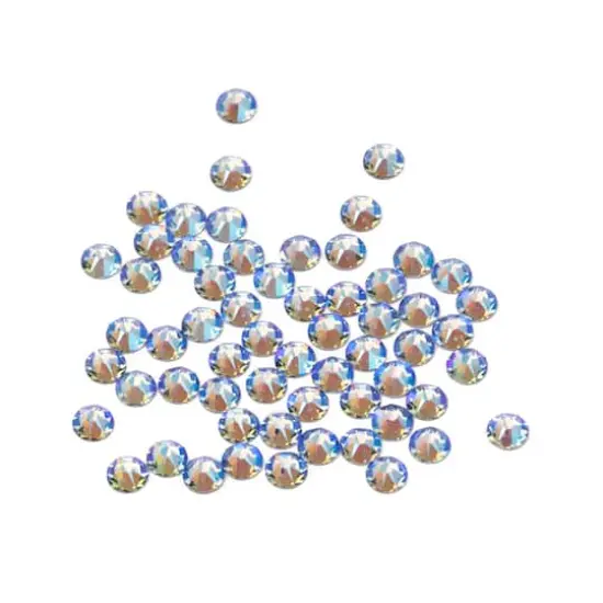 SS12 Round Flatback Austrian Crystals by Bead Landing&trade;, 65ct. Light Sapphire Shimmer {1}