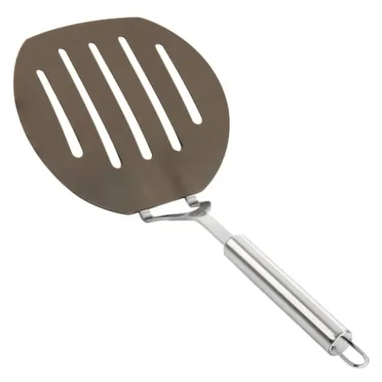 Martha Stewart Taupe Nylon Wide Slotted Pancake Turner {1}
