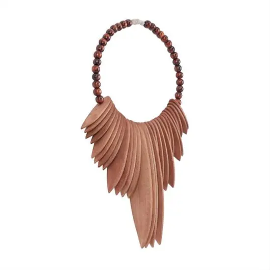 Brown Wood Bohemian Wall Decor, 13" x 13" x 3" {3}