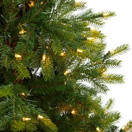 5ft. Pre-Lit North Carolina Spruce Artificial Christmas Tree, Clear LED Lights {5}