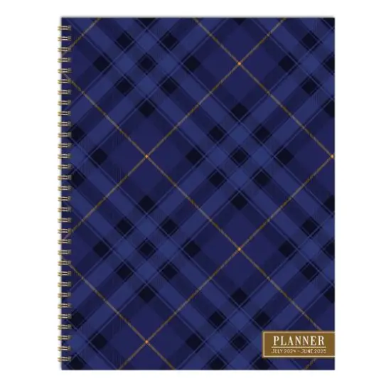 TF Publishing 2024 - 2025 Royal Tartan Large Spiral Planner {1}