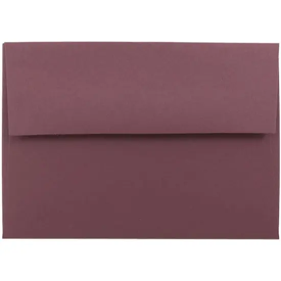 JAM Paper 3.62" x 5.12" Blank Greeting Cards & Envelopes, 100ct. Burgundy {4}