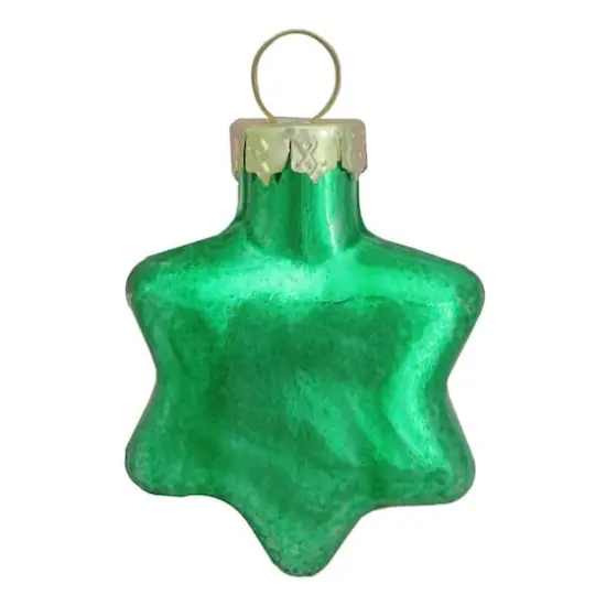 Whitehurst 56ct. 2" Shiny Green Glass Star Ornaments {1}