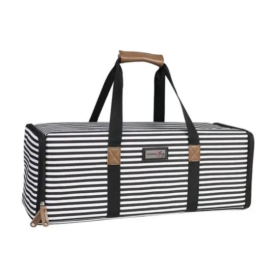 Everything Mary Black & White Stripes Die-Cut Machine Carrying Case {5}