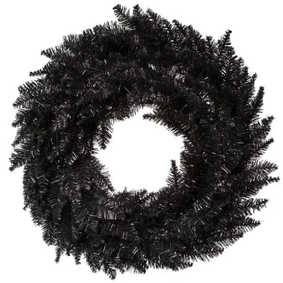 24" Black Fir Wreath {1}