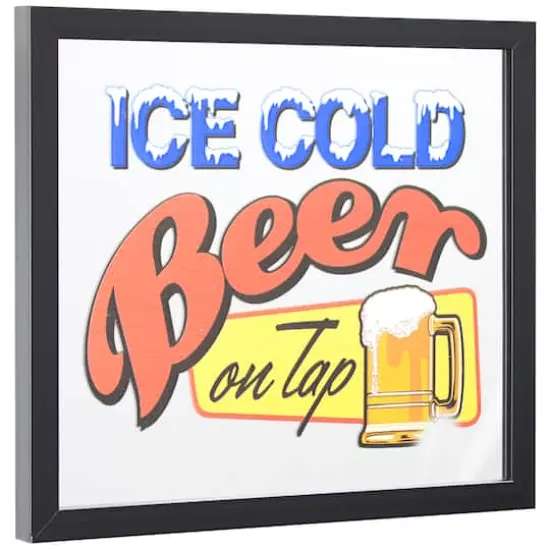 Ice Cold Beer On Tap Printed Accent Mirror {1}
