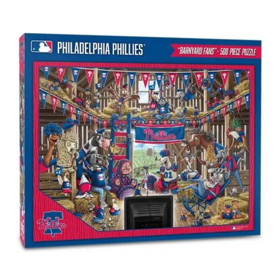 MLB Barnyard Fans 500 Piece Puzzle Philadelphia Phillies {1}