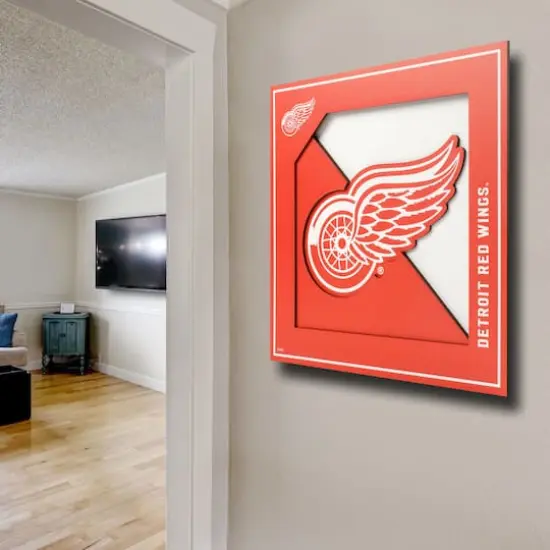 NHL 3D Logo Series Wall Art Detroit Red Wings {5}