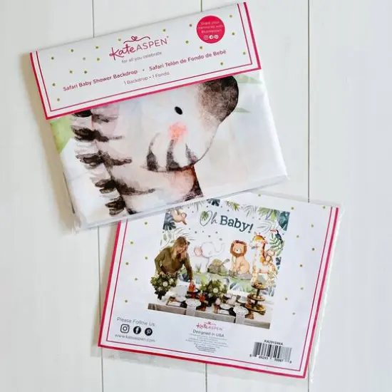 Kate Aspen&reg; Safari Baby Shower Photo Backdrop {4}