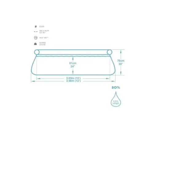 Pool Central&reg; 12 ft. Round Inflatable Easy Set Kids Swimming Pool with Filter Pump {5}