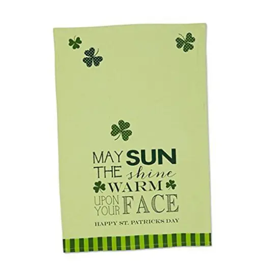 DII&reg; Green & White St. Patrick's Day Printed Dishtowels, 3ct. {4}