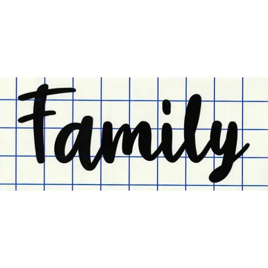 Leisure Arts&reg; Vinyl Matte Black Family Decal {1}