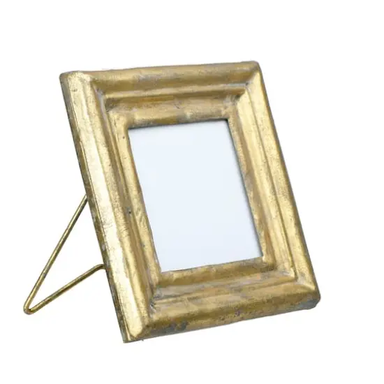 Hello Honey&reg; Antiqued Gold Square 3.5" x 3.5" Picture Frame {3}