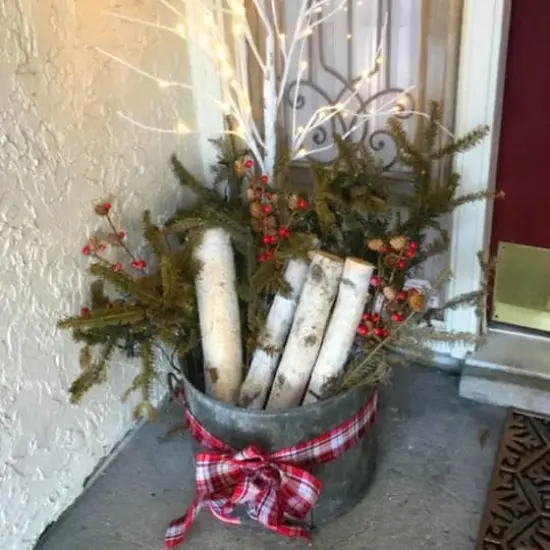 Wilson&reg; Enterprises 6"-8" Large White Birch Fireplace Set, 3ct. {4}