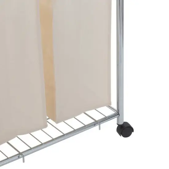 Organize It All 3 Section Laundry Sorter Basket on Wheels {10}