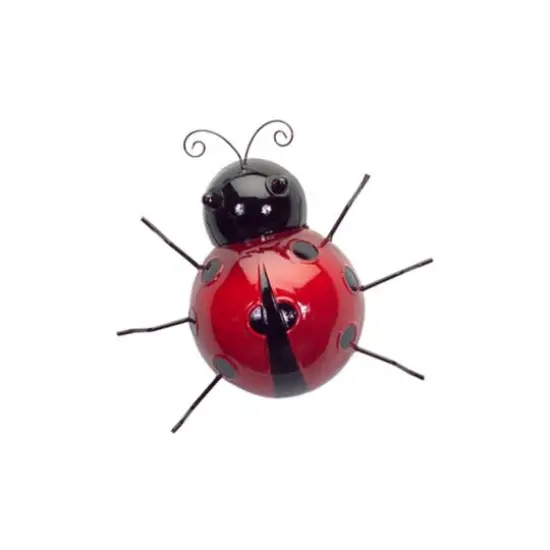 Metal Ladybug Garden D&eacute;cor Set {5}