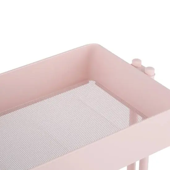 Lexington 3-Tier Rolling Cart by Simply Tidy&reg; Blush {3}