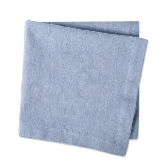 DII&reg; Solid Chambray Oversized Napkin, 6ct. Blue {7}