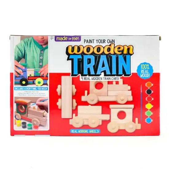 Made by Me&reg; Paint Your Own Wooden Train {4}