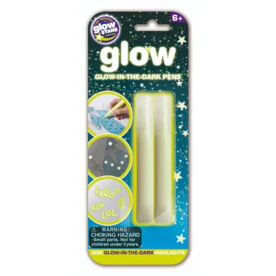 Brainstorm The Original Glowstars Glow-in-the-Dark Markers, 2ct. {1}