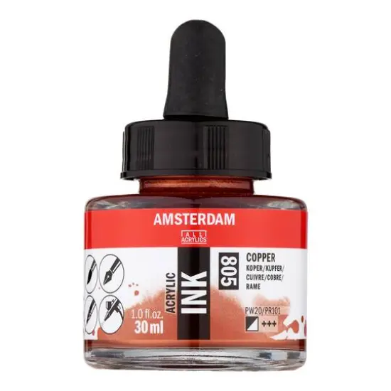 Amsterdam Acrylic Ink, 1oz. 805 Copper {1}