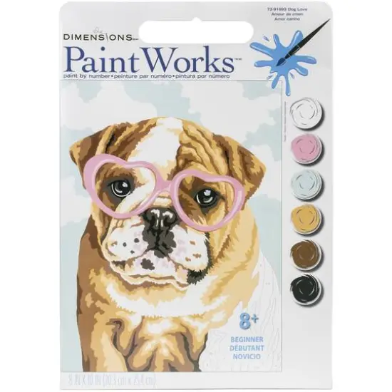 Dimensions&reg; PaintWorks&trade; Dog Love Paint-by-Number Kit {1}