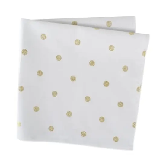 DII&reg; White & Gold Metallic Polka Dot Napkin, 4ct. {7}