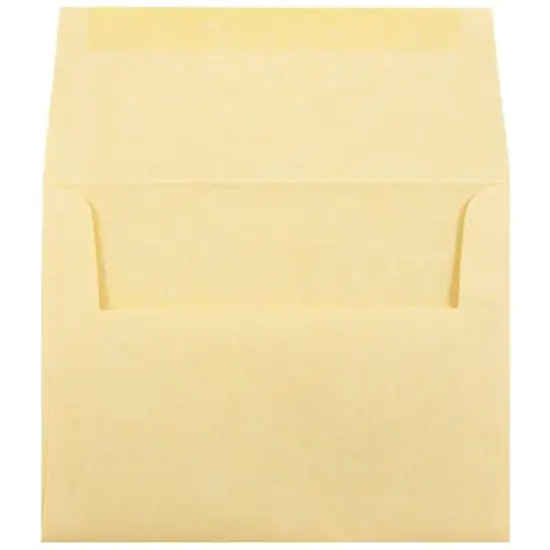 JAM Paper 4.375" x 5.75" Recycled Parchment Invitation Envelopes, 50ct. Antique Gold {4}