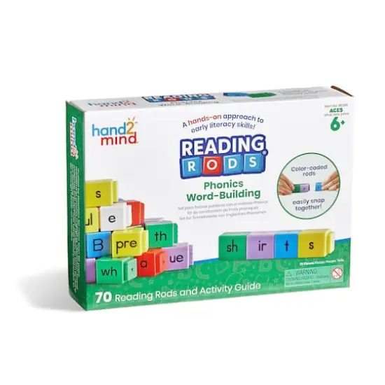 hand2mind Reading Rods&reg; Phonics Word-Building Set {8}