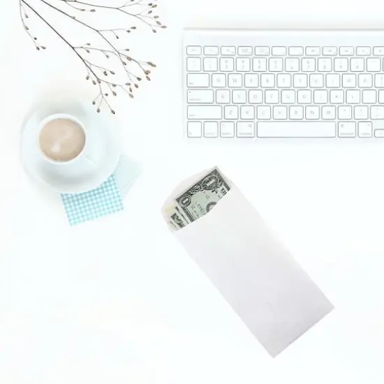 JAM Paper 3.5" x 6.5" White Coin Business Envelopes {6}