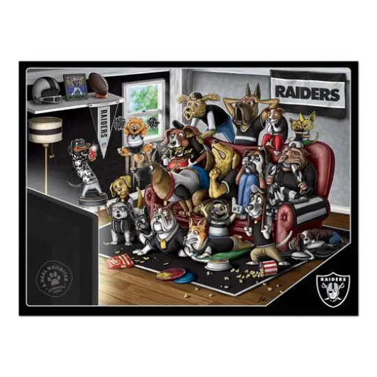 NFL Purebred Fans A Real Nailbiter 500 Piece Puzzle Las Vegas Raiders {5}