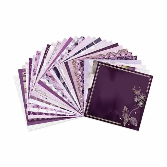 12" x 12" French Lavender Paper Pad by Recollections&trade;, 58 Sheets {4}