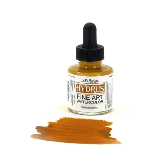 Dr. Ph. Martin's&reg; Hydrus&trade; Fine Art Watercolor, 1oz. 32H Raw Sienna {4}