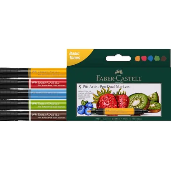 Faber-Castell&reg; Pitt Artist Pen&reg; Dual Markers Basic Tones {3}