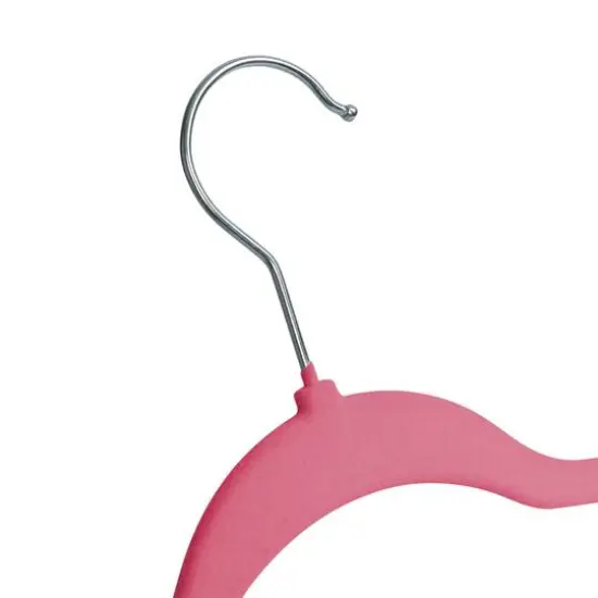 Honey Can Do Pink Slim-Profile Non-Slip Velvet Hangers, 35ct. {6}