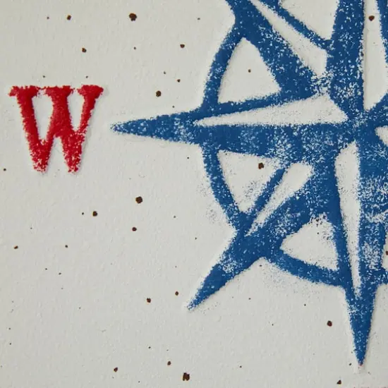 Set of 4 White Metal Coastal Wall Decor, 12" x 12" {4}