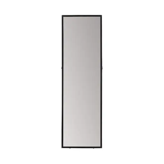 Habitat Carmen 60" Black Rectangular Linear Standing Mirror {1}