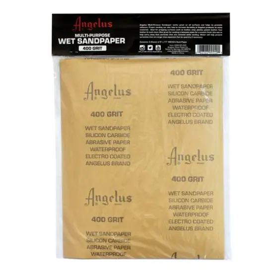 Angelus&reg; 9" x 11" Multi-Purpose Wet Sandpaper Sheets, 5ct. {3}