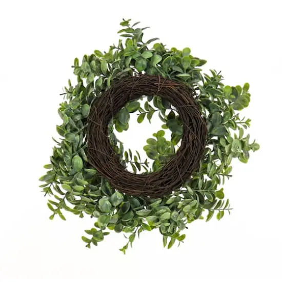 16" Spring Button Leaf Table Wreath {5}